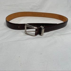 Harold Powell Leather Belt Made in Italy  Brown